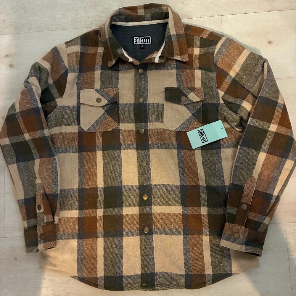 Alton Flannel Lined Shirt-Jacket from Jack's SurfBoards Size S.